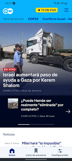 Captura de pantalla de DW - Breaking World News
