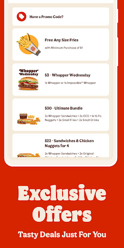 Captura de pantalla de BURGER KING® App