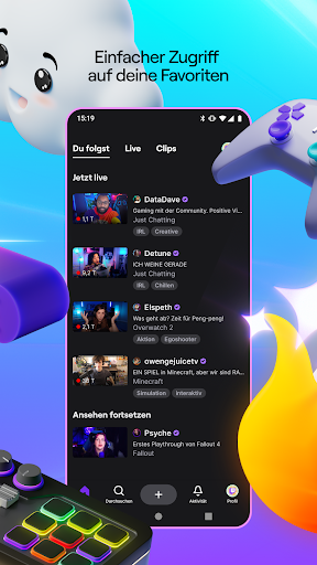 Twitch: Live-Streaming Screenshot