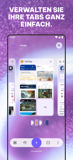 Opera: Privater VPN Browser Screenshot