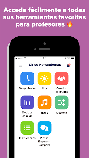 Captura de pantalla de ClassDojo: Aula y casa