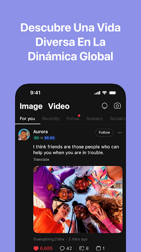 Captura de pantalla de Talkin: Amigos Globales & Chat