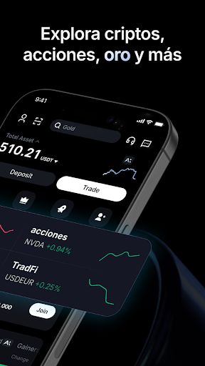 Captura de pantalla de MEXC: Compra Bitcoin y criptos