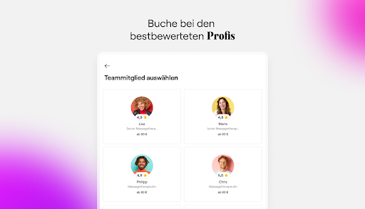 Fresha für Kunden Screenshot