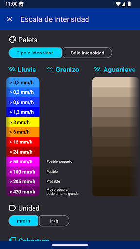 Captura de pantalla de Alarma de Lluvia (Rain Alarm)