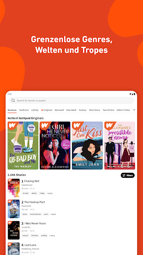 Wattpad - Wo Geschichten leben Screenshot