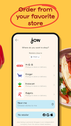 Captura de pantalla de Jow - easy recipes & groceries