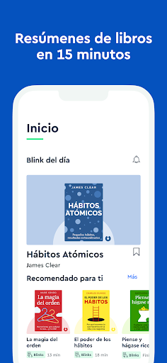 Captura de pantalla de Blinkist: Resúmenes de libros