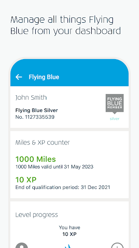 Captura de pantalla de KLM - Reservar un vuelo