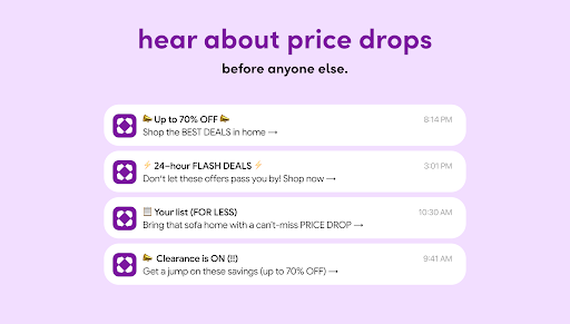 Captura de pantalla de Wayfair - Shop All Things Home