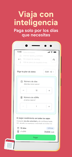 Captura de pantalla de Holafly eSIM: datos ilimitados