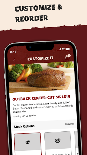 Captura de pantalla de Outback Steakhouse