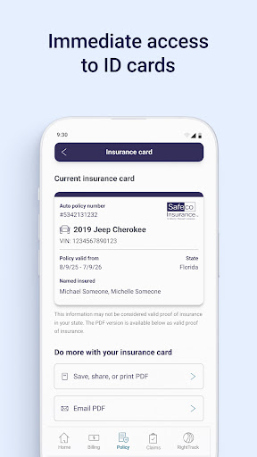 Safeco Mobile screenshot