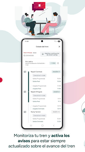 Captura de pantalla de Trenitalia