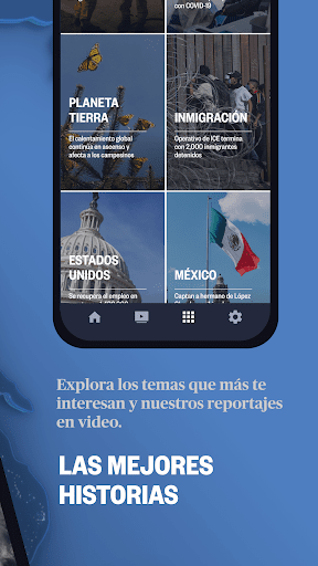 Captura de pantalla de Noticias Telemundo