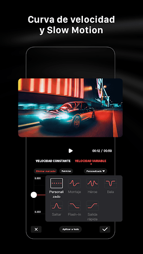 Captura de pantalla de Editor de vídeo LightCut