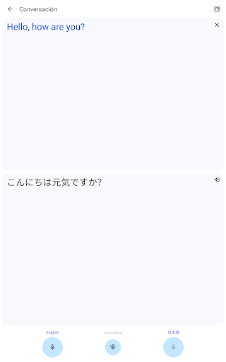 Captura de pantalla de Traductor de Google