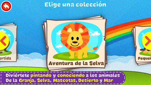 Captura de pantalla de Colorea y aprende animales