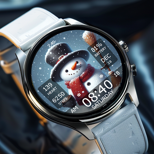 Captura de pantalla de Key WF55 Snowman Watch Face