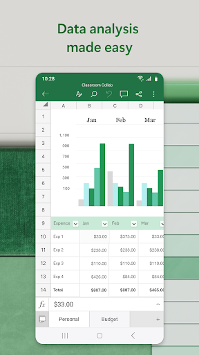 Microsoft Excel: Spreadsheets Screenshot