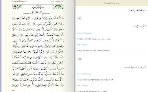 Captura de pantalla de Quran for Android