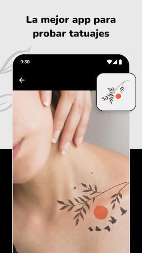 Captura de pantalla de Simular y Diseñar Tatuajes