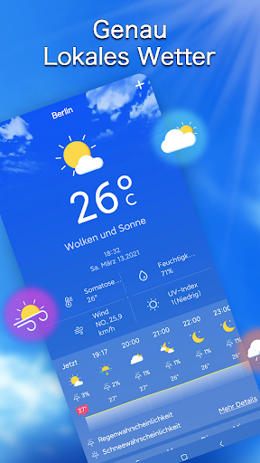 Lokale Wettervorhersage Screenshot