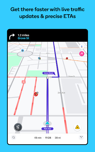 Captura de pantalla de Waze Navegación y Tráfico