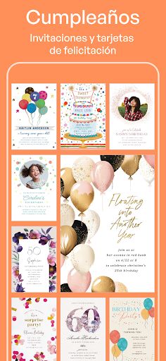 Captura de pantalla de Crea Tarjetas de Invitación
