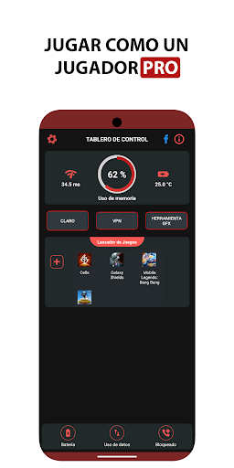 Captura de pantalla de Game Booster Fire GFX- Fix Lag