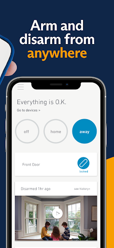 Captura de pantalla de SimpliSafe Home Security App