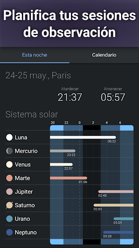 Captura de pantalla de Stellarium - Mapa estelar