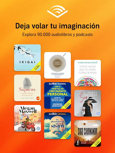 Captura de pantalla de Audible: Audiolibros, podcasts