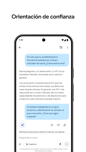 Captura de pantalla de Google Health (Fitbit)