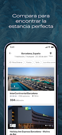 Captura de pantalla de Hoteles y Recompensas IHG