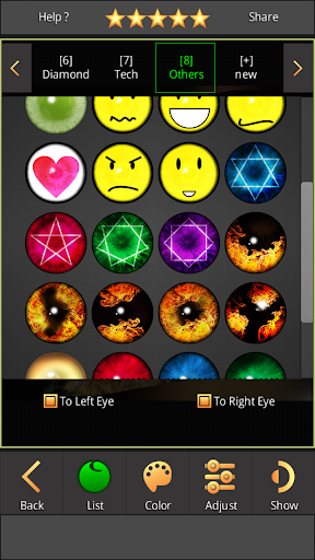 Captura de pantalla de FoxEyes - Change Eye Color