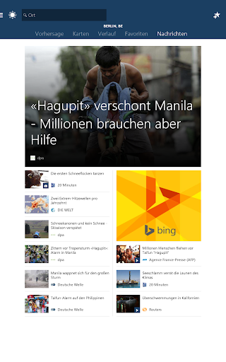 MSN Wetter Screenshot