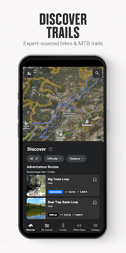 Captura de pantalla de onX Backcountry Trail Maps GPS