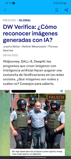 Captura de pantalla de DW - Breaking World News