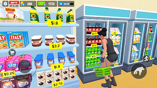 Captura de pantalla de juego de tienda supermercado