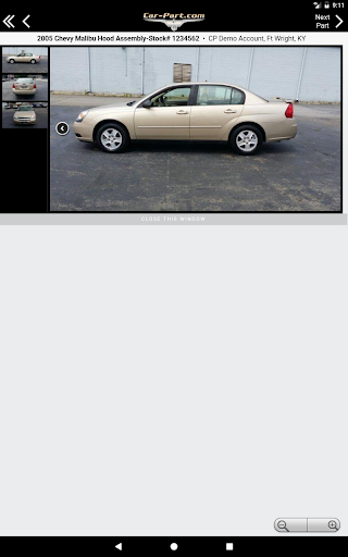 Captura de pantalla de Car-Part.com Used Auto Parts