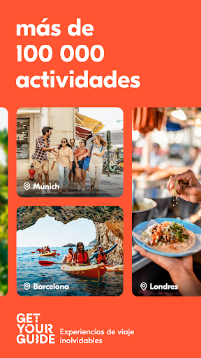 Captura de pantalla de GetYourGuide: tours y viajes