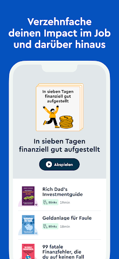 Blinkist: Buchzusammenfassung Screenshot