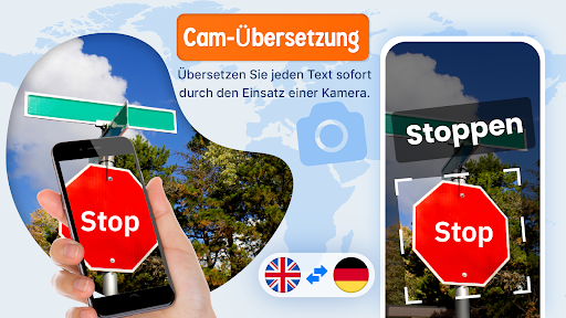 Sprachübersetzungs-App Screenshot