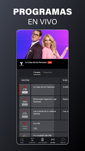 Captura de pantalla de Telemundo: Series y TV en vivo