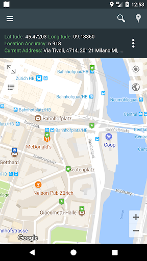 Captura de pantalla de Mi ubicación: mapas GPS
