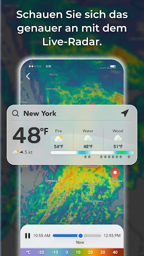 Tägliche Wettervorhersagen Screenshot
