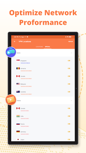 Captura de pantalla de Turbo VPN - Secure VPN Proxy