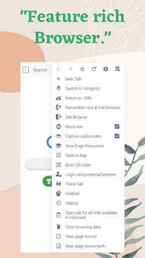 Captura de pantalla de 1DM+: Browser & Video Download