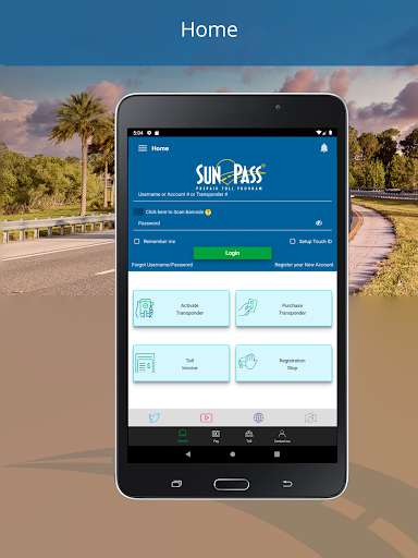 Captura de pantalla de SunPass